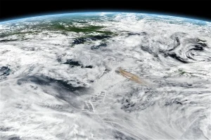 NASA Earth Observatory images by Joshua Stevens, using MODIS and VIIRS data from NASA EOSDIS/LANCE and GIBS/Worldview and the Suomi National Polar-orbiting Partnership. Astronaut photograph ISS059-E-119250 was acquired on June 22, 2019, with a Nikon D5 digital camera and is provided by the ISS Crew Earth Observations Facility and the Earth Science and Remote Sensing Unit, Johnson Space Center.